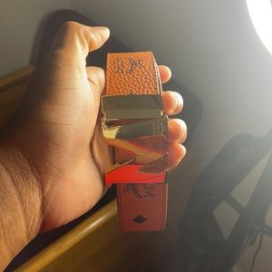 MCM TAN BELT